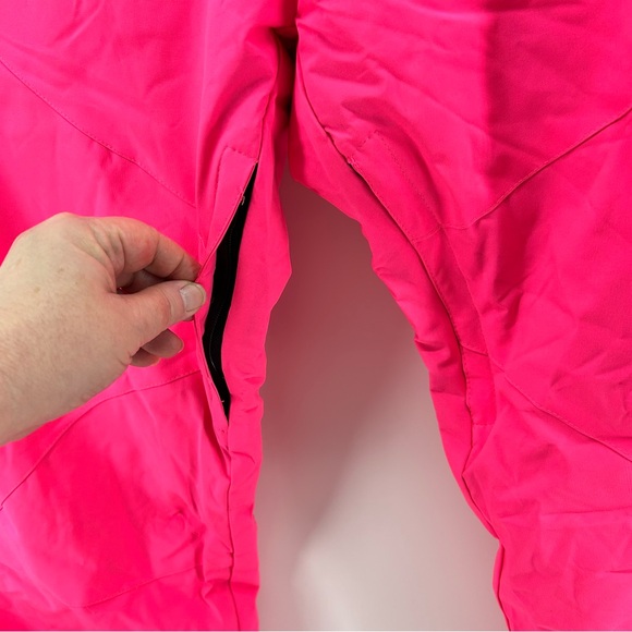 RIUIYELE Women's Detachable Ski Snow Bib Pants Pink Sz 2XL NWT - Picture 6 of 10